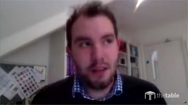 Guest speaker recording The Table podcast
