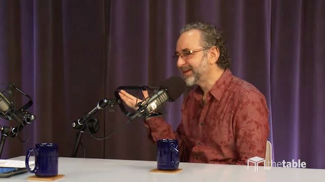 Guest speaker recording The Table podcast