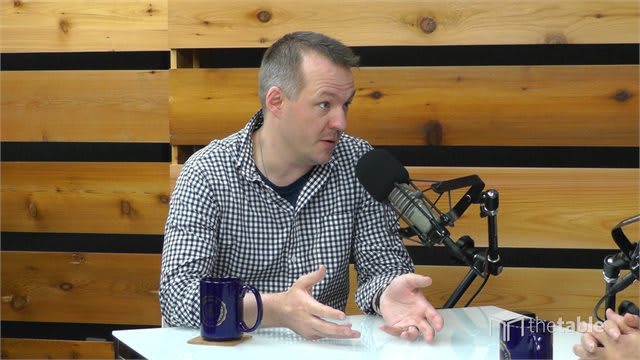 Guest speaker recording The Table podcast