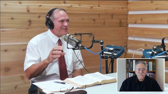 Guest speakers recording The Table podcast