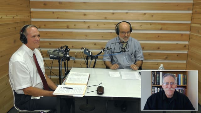 Dr. Bock and guests recording The Table podcast