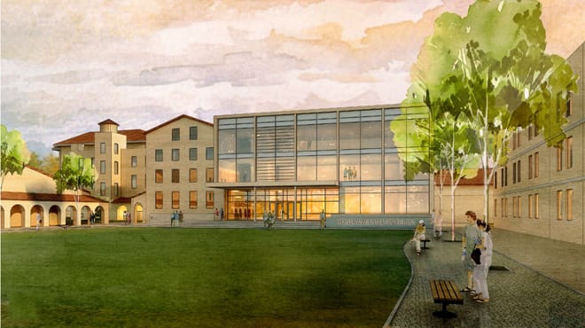 Architectural drawing of DTS Horner Administration Building