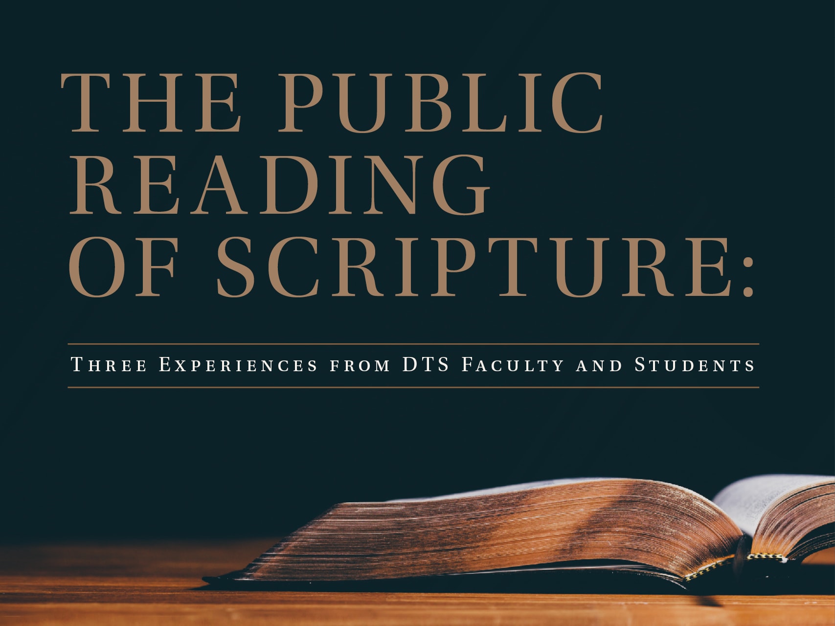 The Public Reading Of Scripture Three Experiences From DTS Faculty And the-public-reading-of-scripture-three-experiences-from-dts-faculty-and