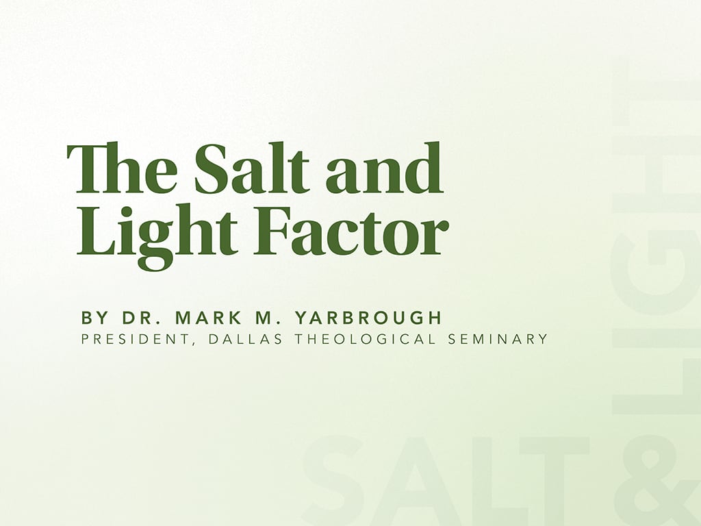 The Salt & Light Factor