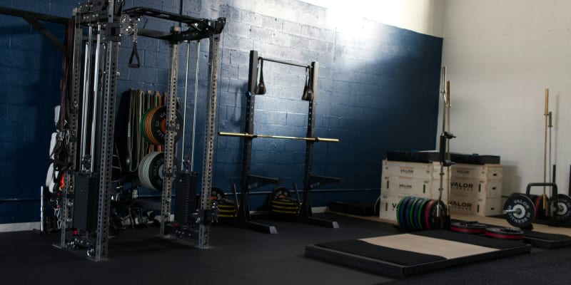 Weight training area