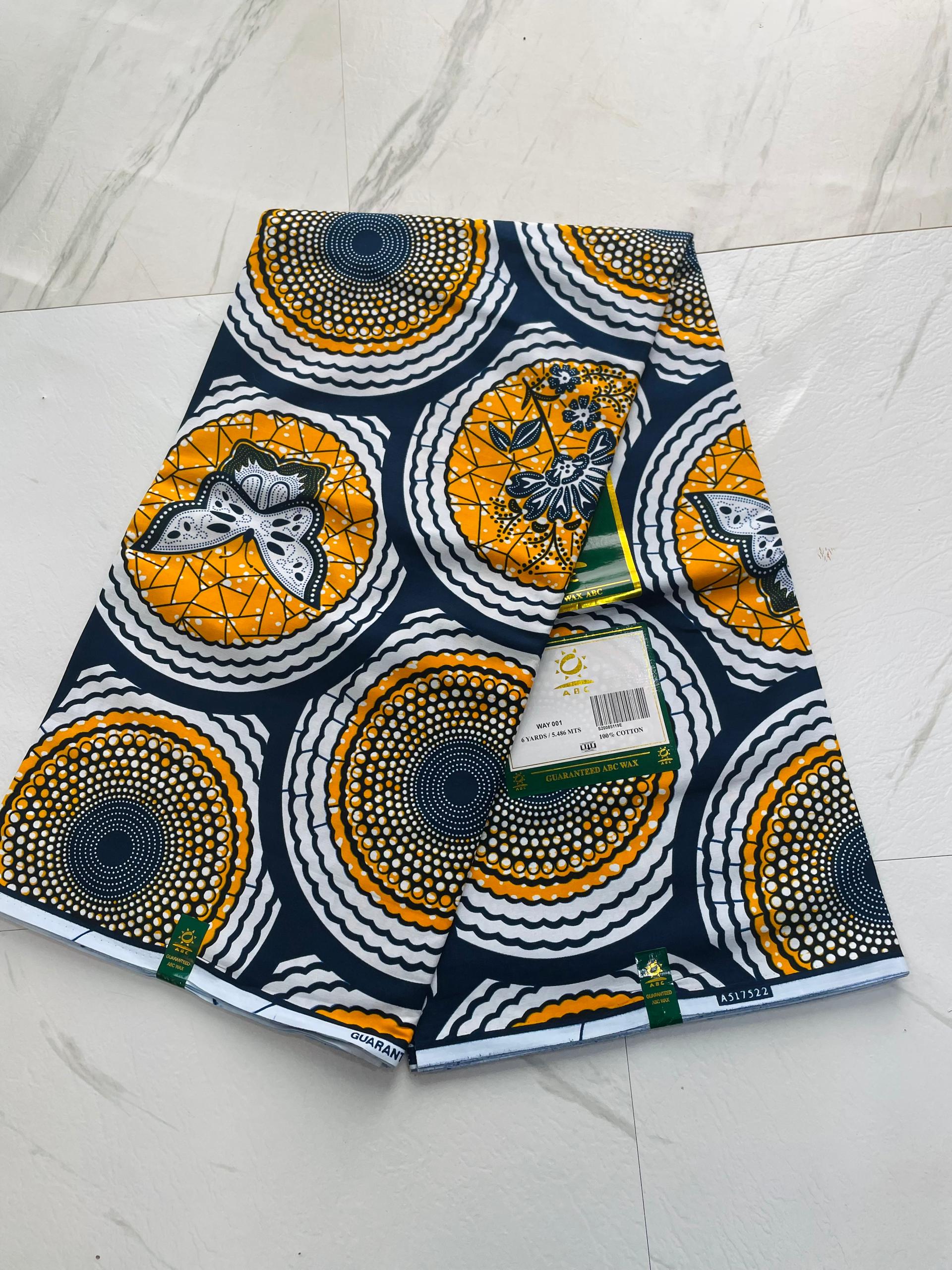 African Print Fabric — Style 15 — photo 1. Sefa Fabrics, Accra, Ghana.