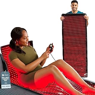 Lifepro Red Light Therapy for Body Wrap – Allevabody 660nm & 850nm Near Infrared and Red Light Therapy Mat for Body – Adjustable, Portable & Full-Body Relaxation for Daily Wellness