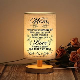 WSYEAR Birthday Gifts for Mom from Daughter Son-Table Lamp Mom Gifts from Daughters Night Light Mothers Day Valentines Day Anniversary Presents for Mother Women
