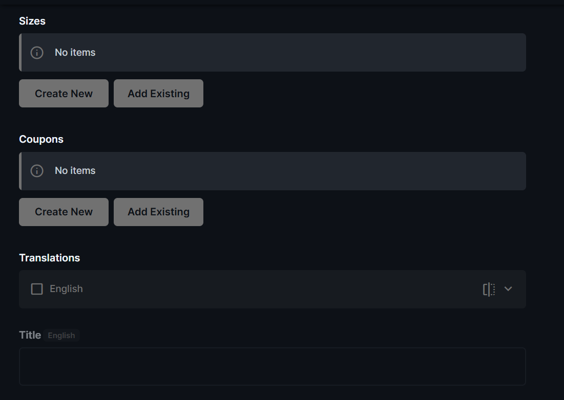 Adding a new product - 4