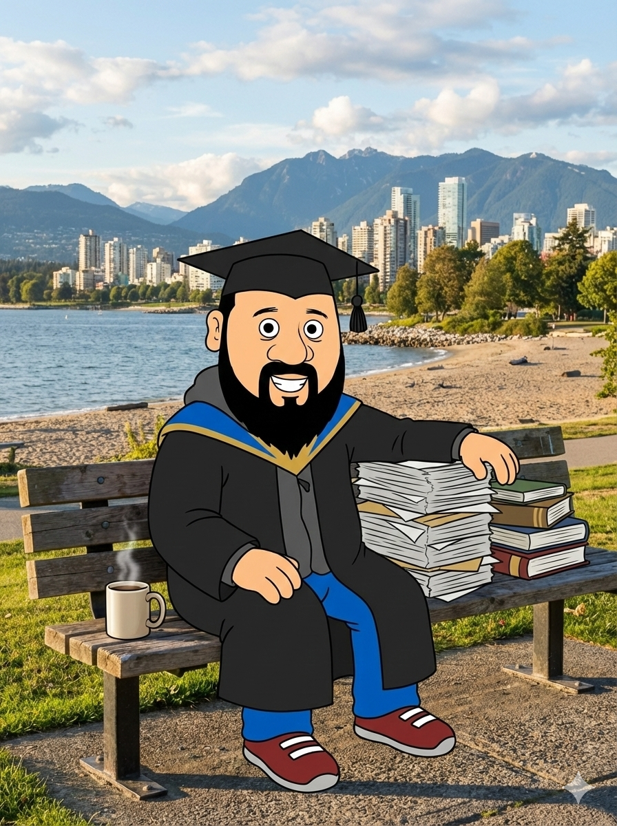 Celebration of passing my Masters