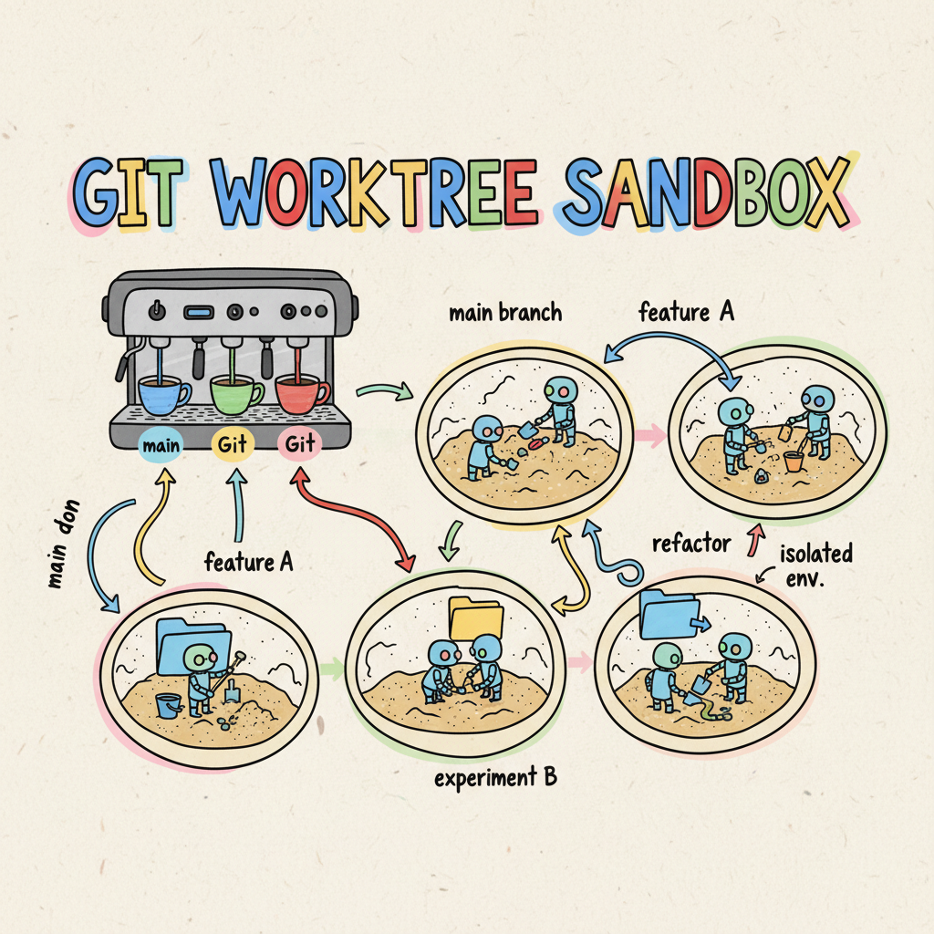 ☕️🏗️ Git Worktree: The Architecture of the AI Conductor