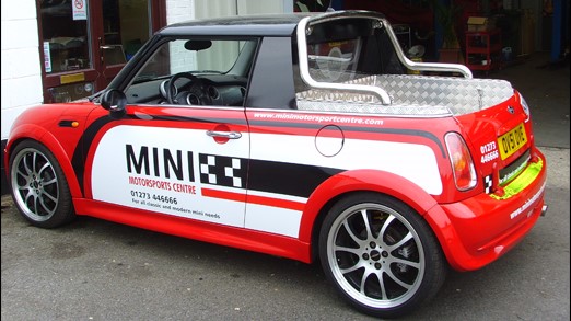 The oldest MINI Cooper S which isn't actually an R53 but a pickup