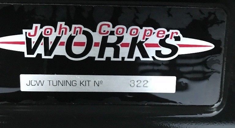 MINI Cooper Works R50 JCW Tuning Kit Number Engine Plate JCW