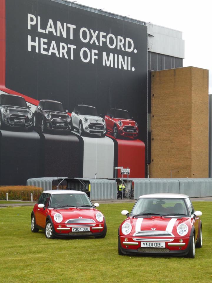 2001 Y Reg MINIs being photographed in 2014 to celebrate 15 years of MINI