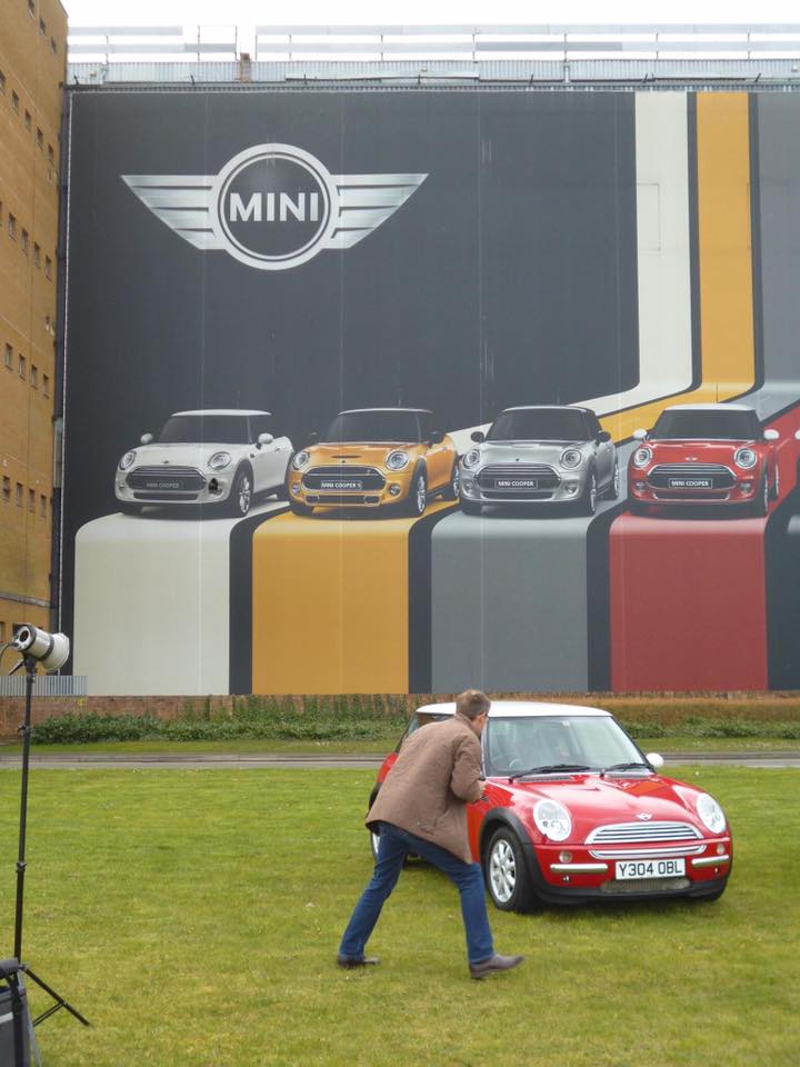 2001 Y Reg MINIs being photographed in 2014 to celebrate 15 years of MINI