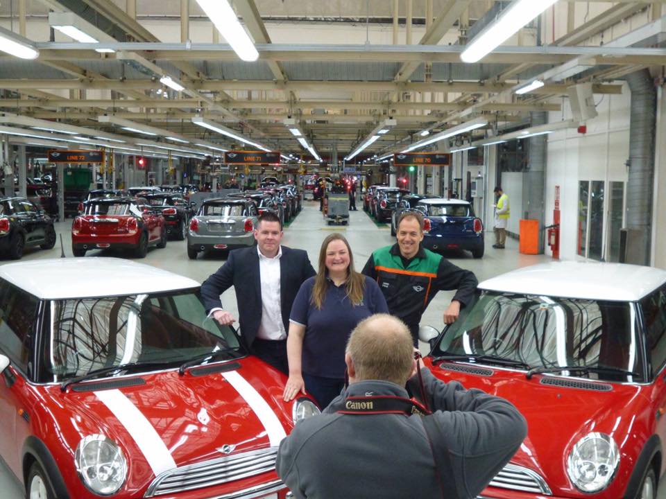 2001 Y Reg MINIs being photographed in 2014 to celebrate 15 years of MINI