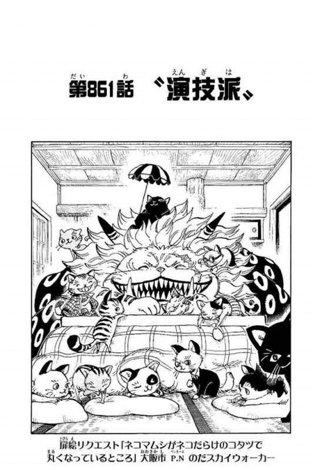 One Piece Cover Chapter 861 Good Actor One Piece Cover Chapter 861 Good Actor