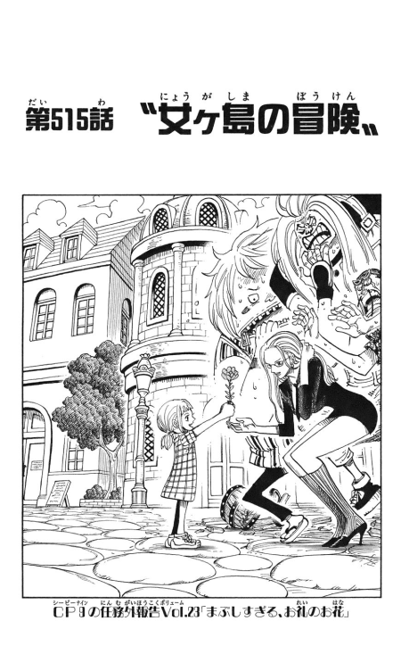 One Piece Cover Chapter 515 Adventure On The Island Of Women