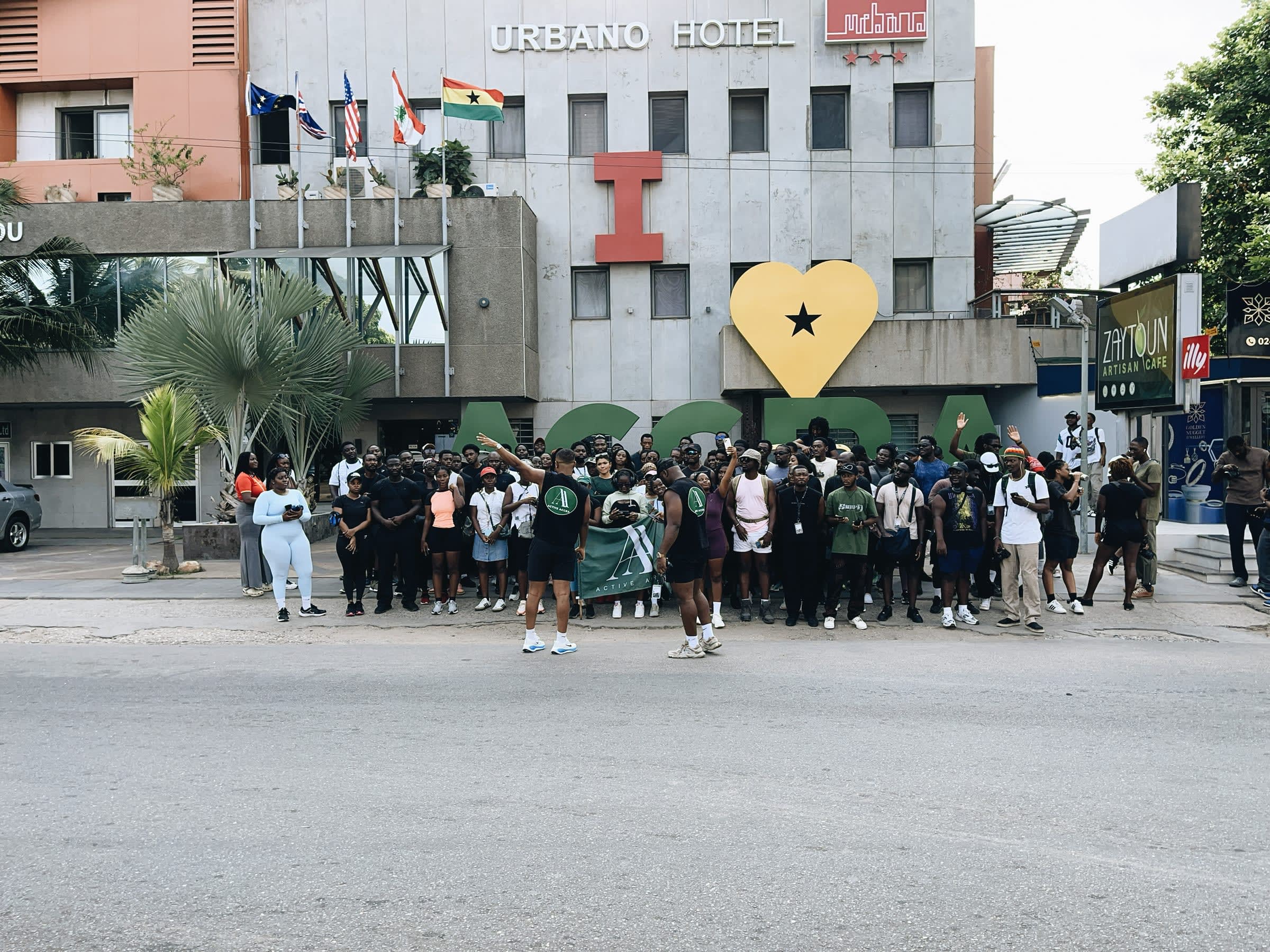 The club outside Urbano Hotel