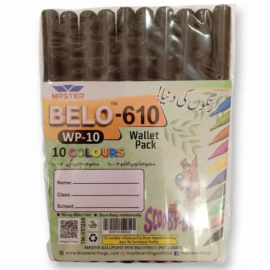 Master Belo Multi Color Marker 10-Pcs