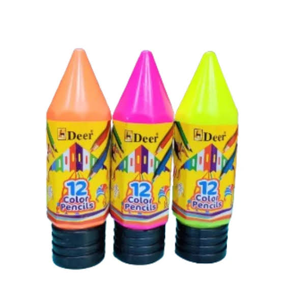 Deer Color Pencil 12 Colors Half Size