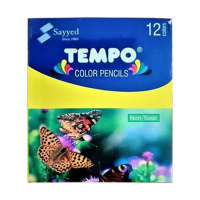 Tempo Color Pencils 12 Colors Half Size