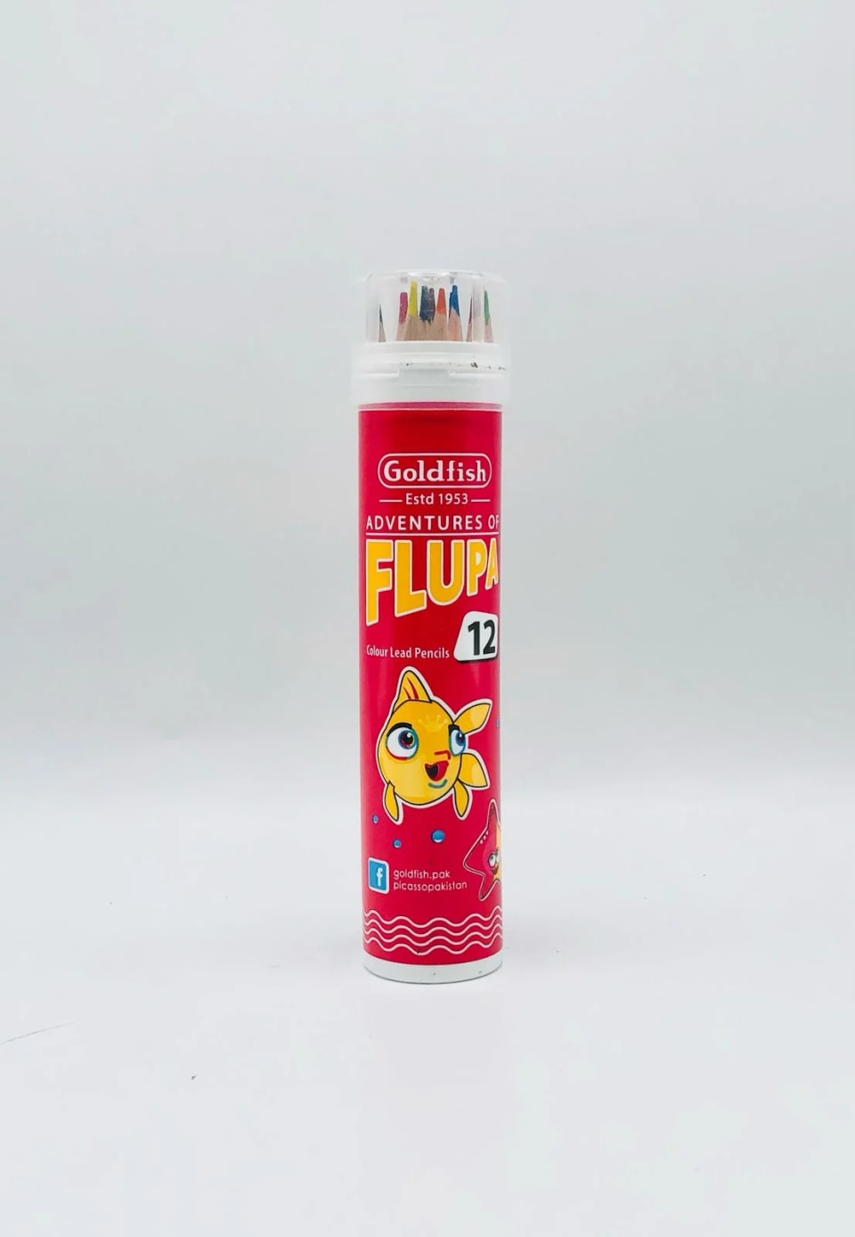 Goldfish Color Pencil Full Size Tin Of 12 Color Pencils