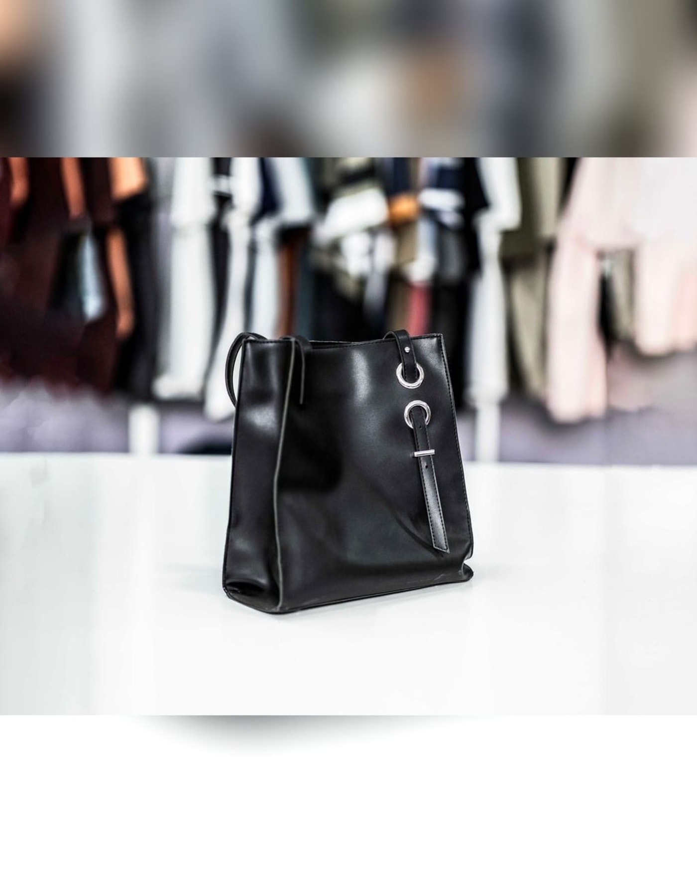 Black Ring-Pull Tote — image 1