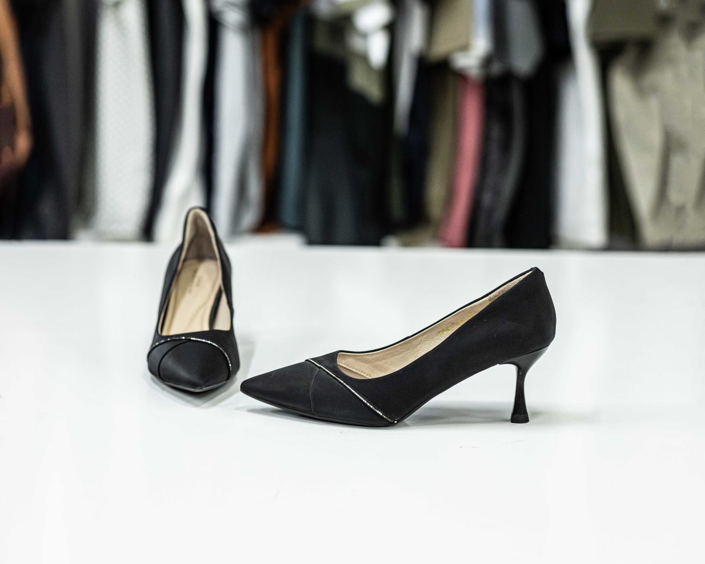 Black Suede Kitten Court