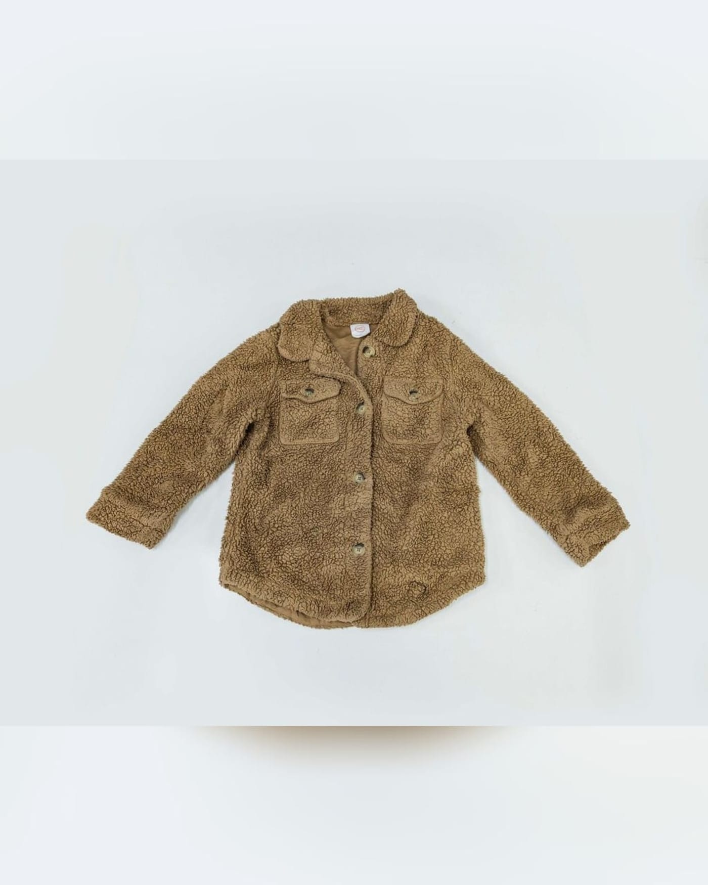 Kids' Camel Teddy Shirt Jacket — image 1