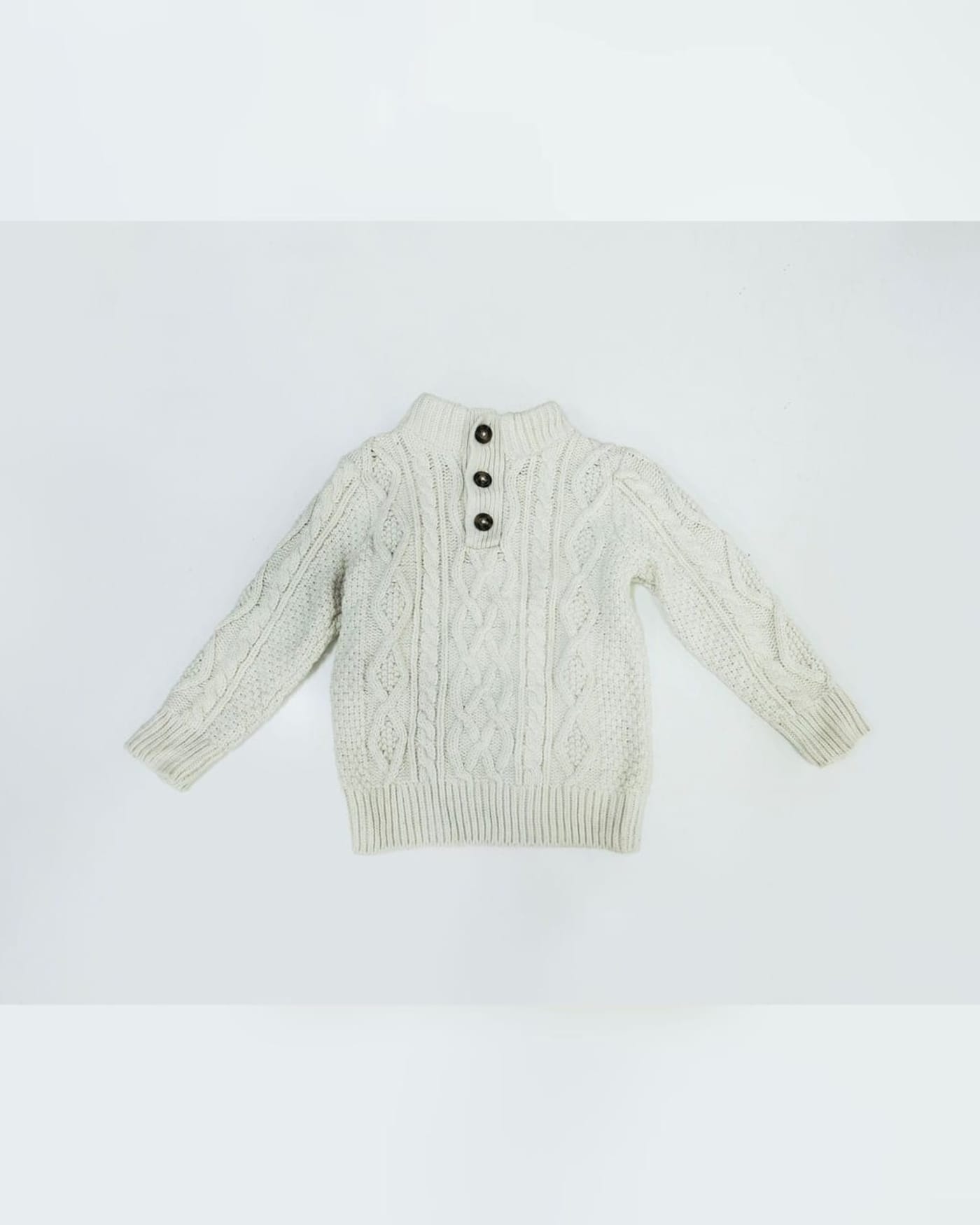 Kids' Cream Cable-Knit Jumper — image 1
