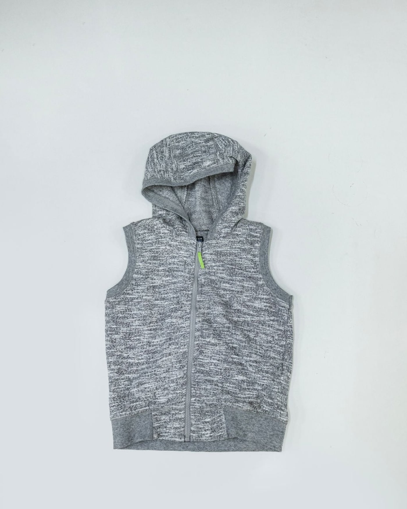 Kids' Grey Hooded Gilet — image 1