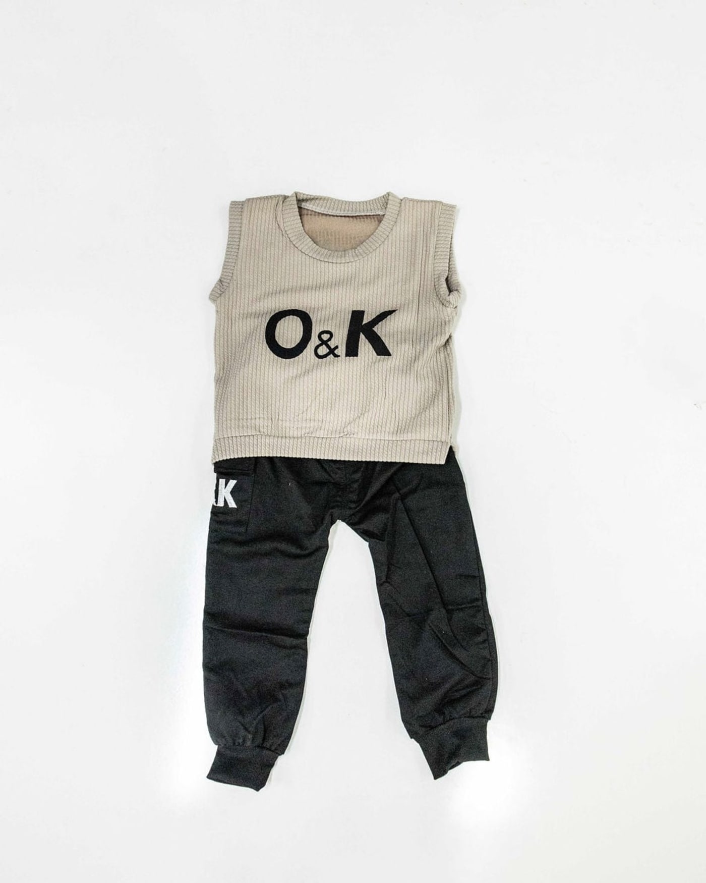 Kids' Knit Tank & Jogger Set — image 1