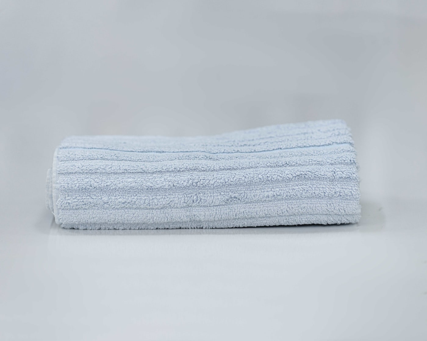 Powder Blue Ribbed Bath Towel