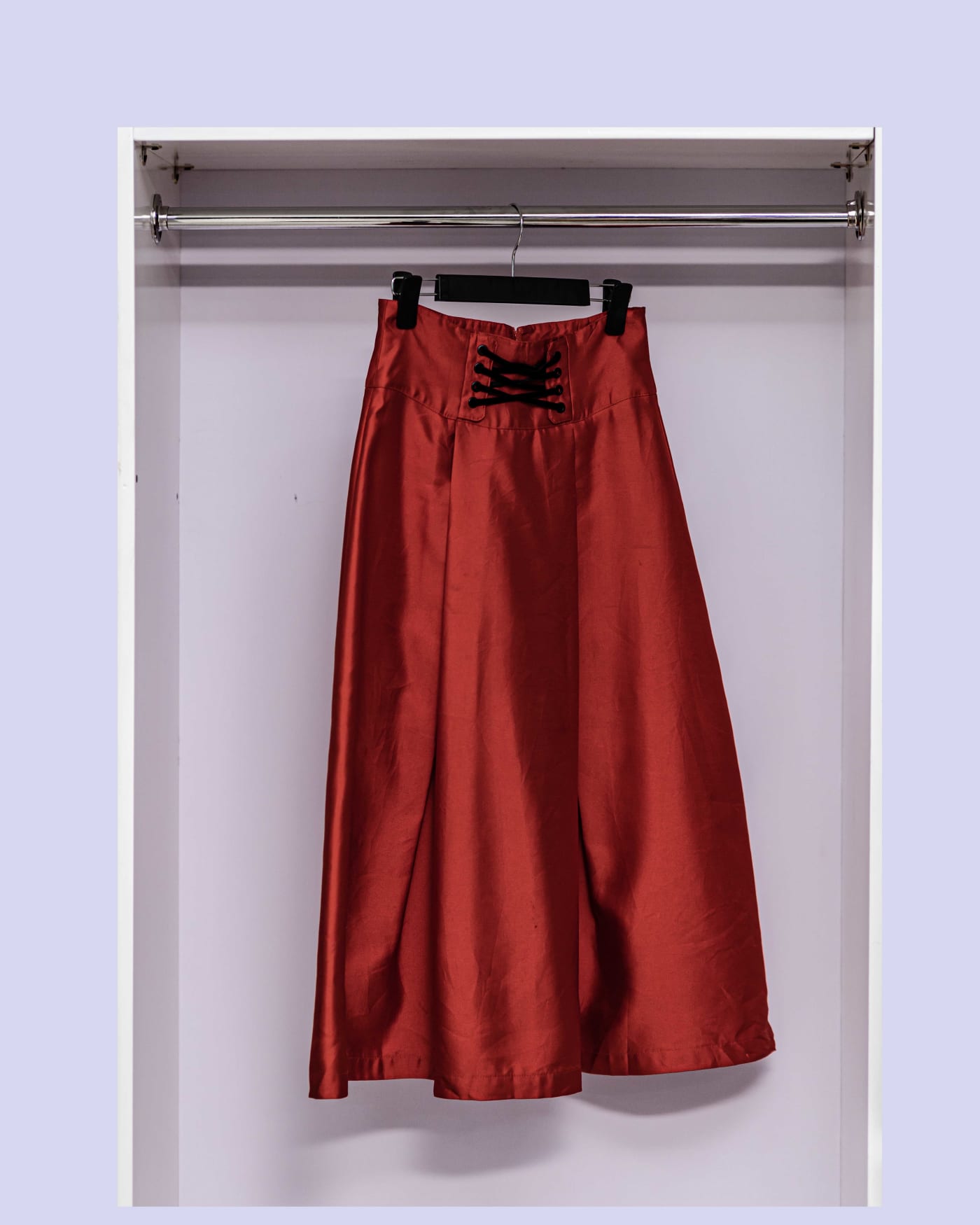 Red Satin Bow Skirt