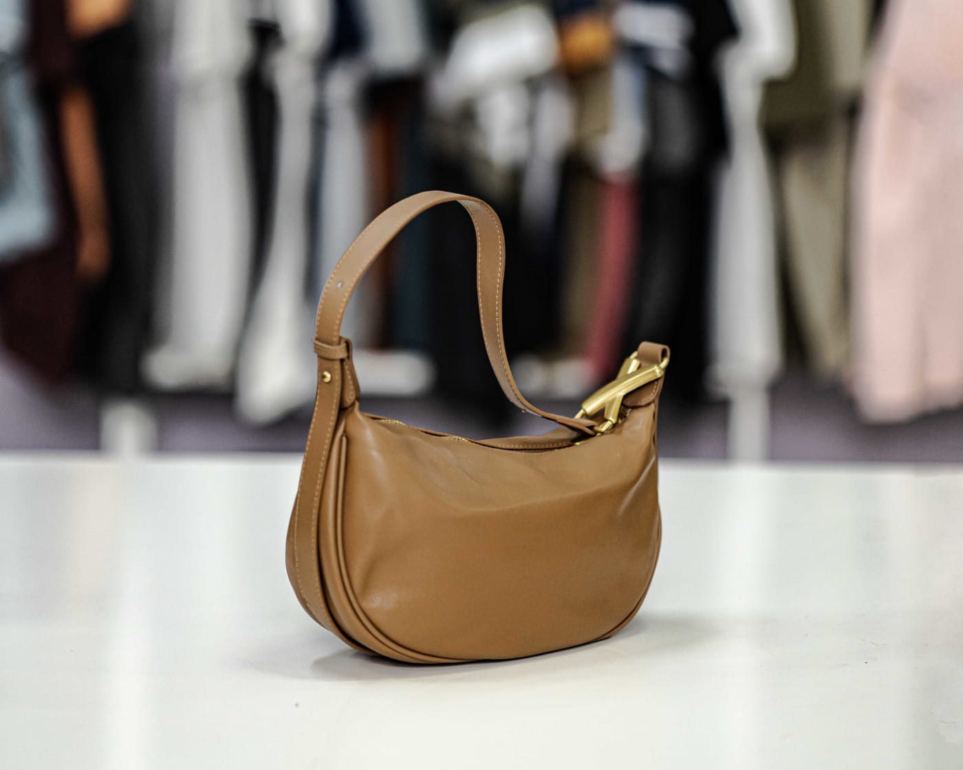 Tan Leather Hobo