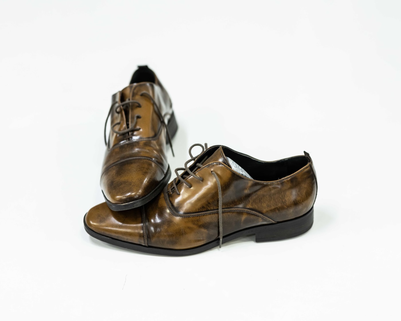 Tan Patina Brogue Derby