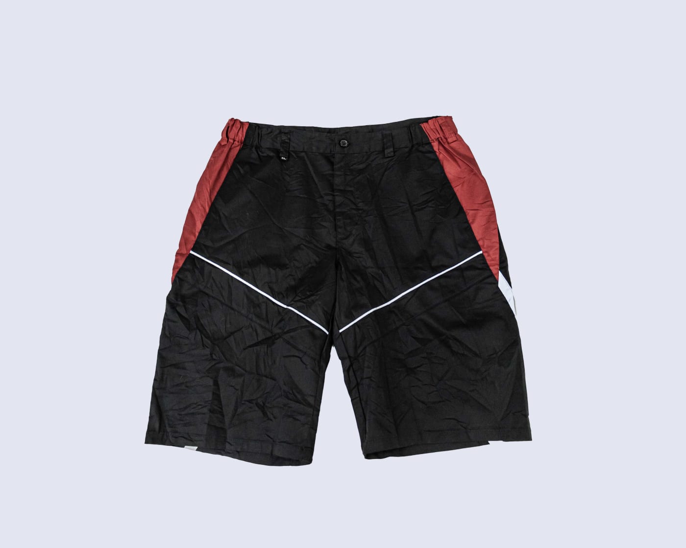 Black & Red Panel Shorts — image 1