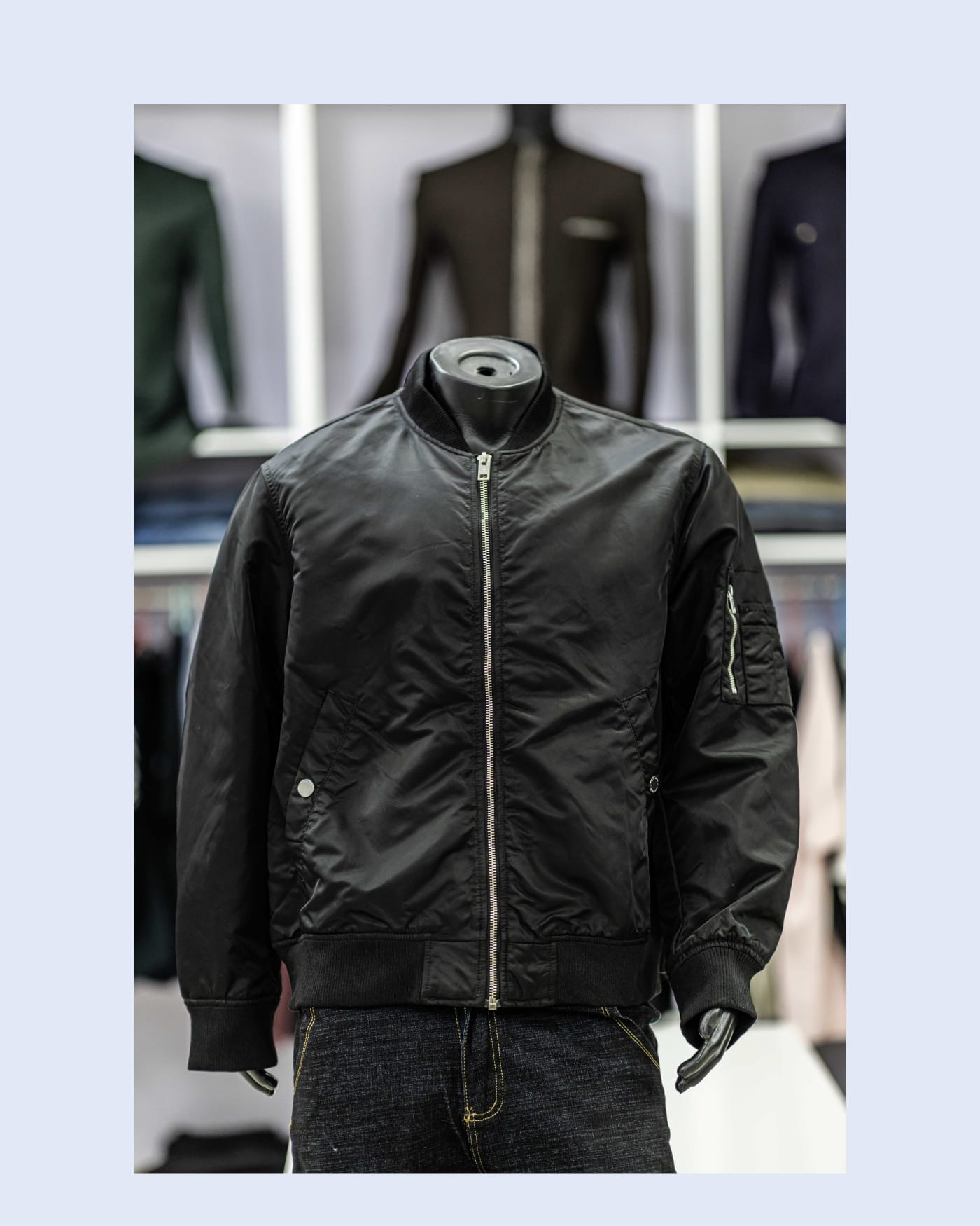 Black Bomber Jacket — image 1