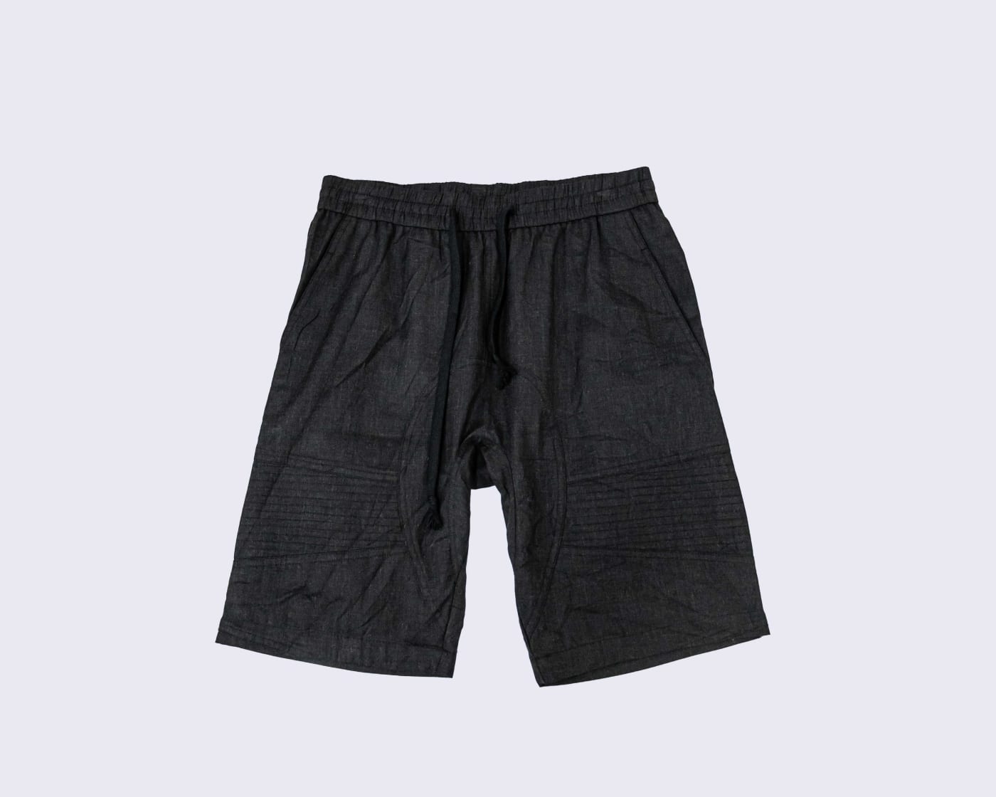 Black Drawstring Shorts — image 1