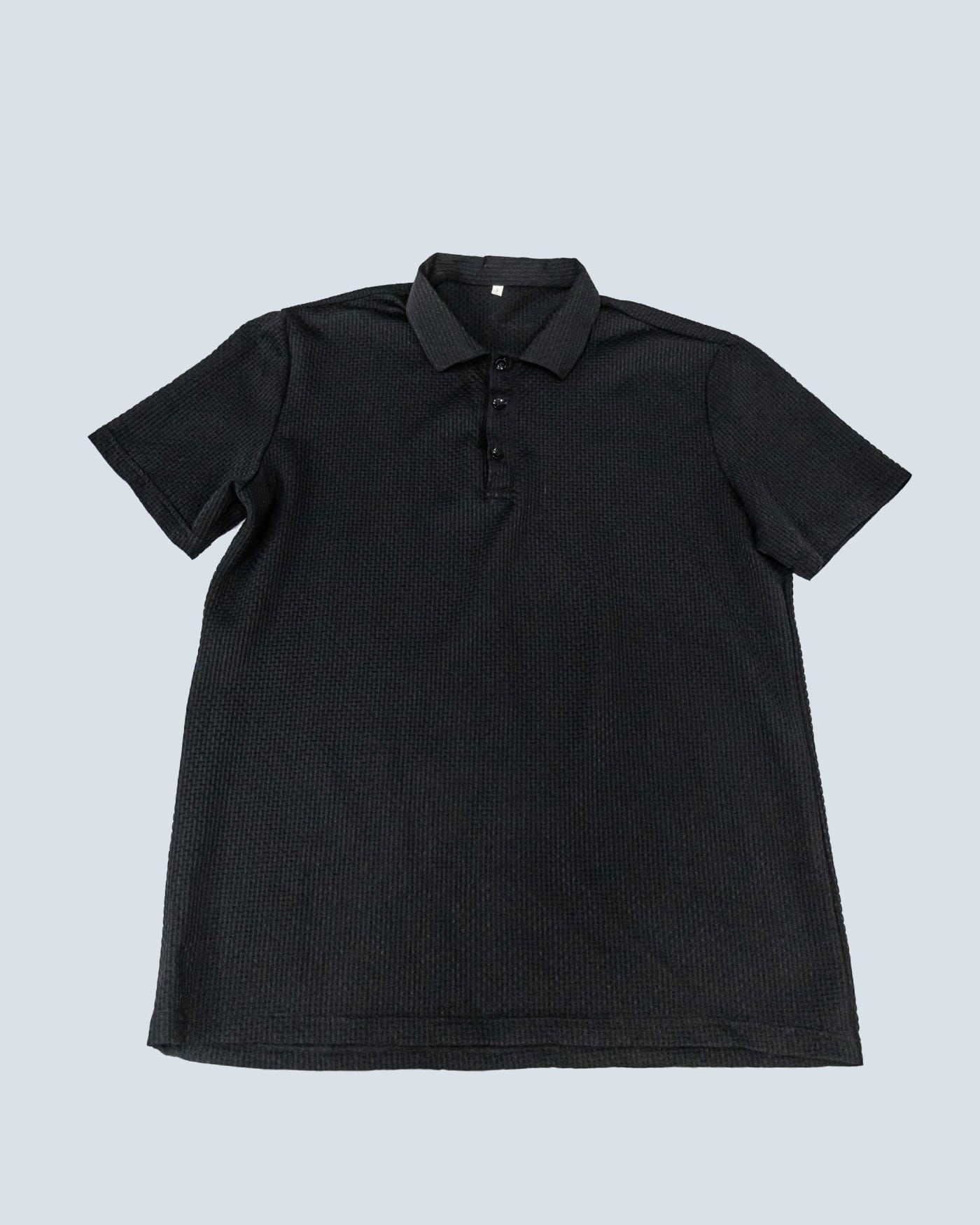 Black Waffle Polo — image 1