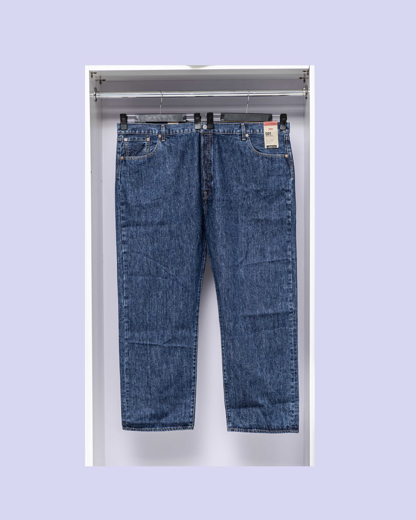 Blue Rigid Straight Jeans — image 1
