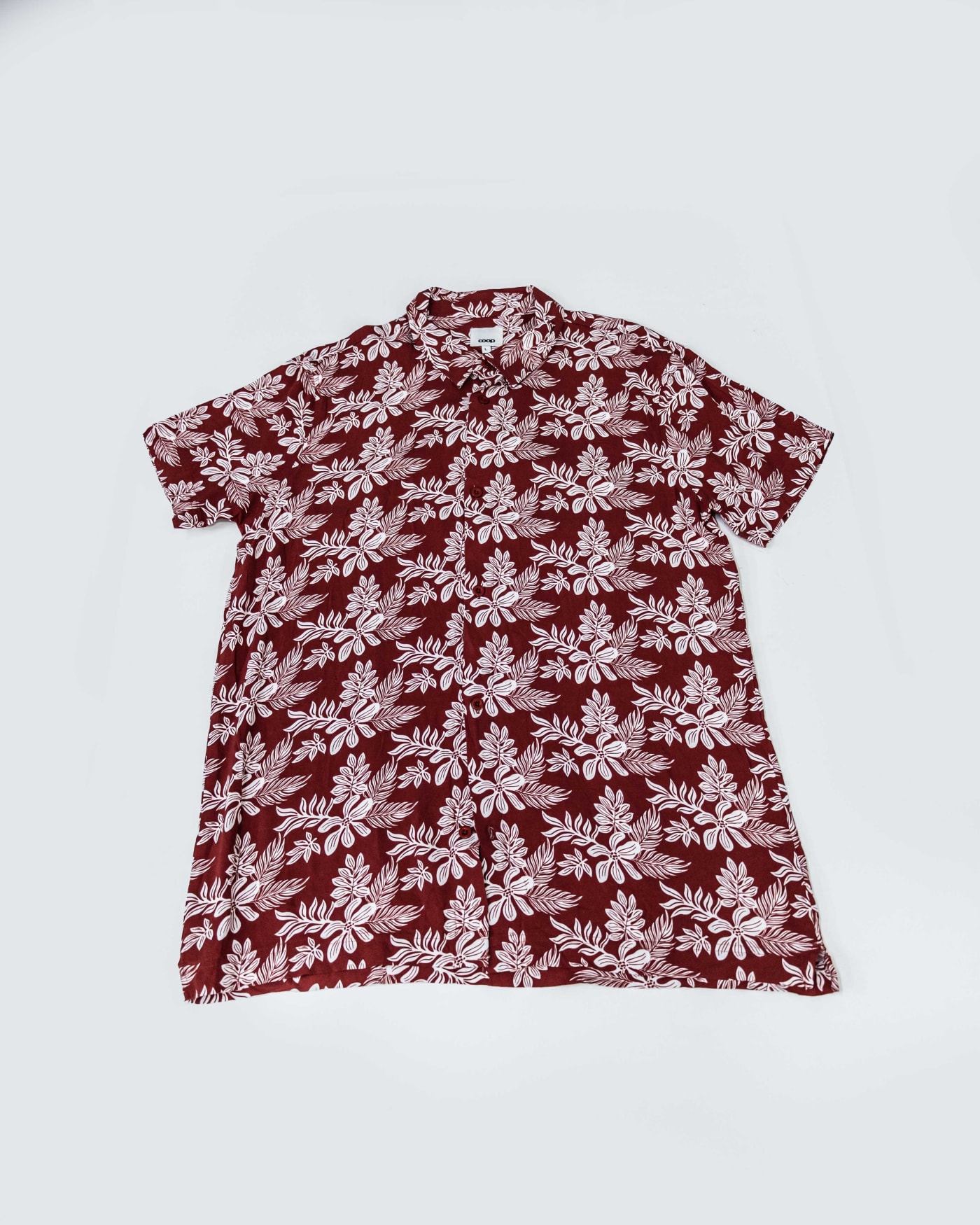 Burgundy Floral Shirt