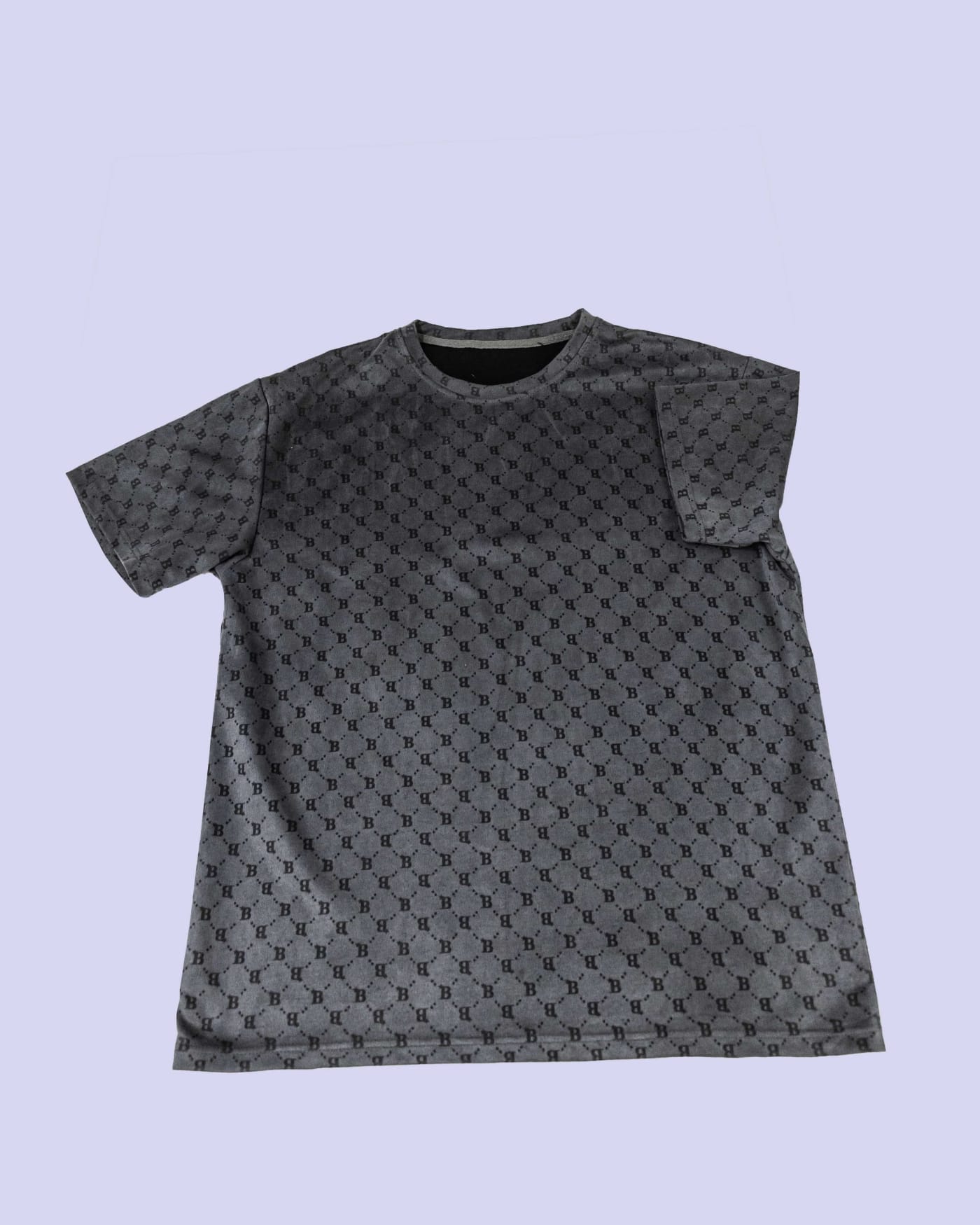 Charcoal Monogram Pocket Tee