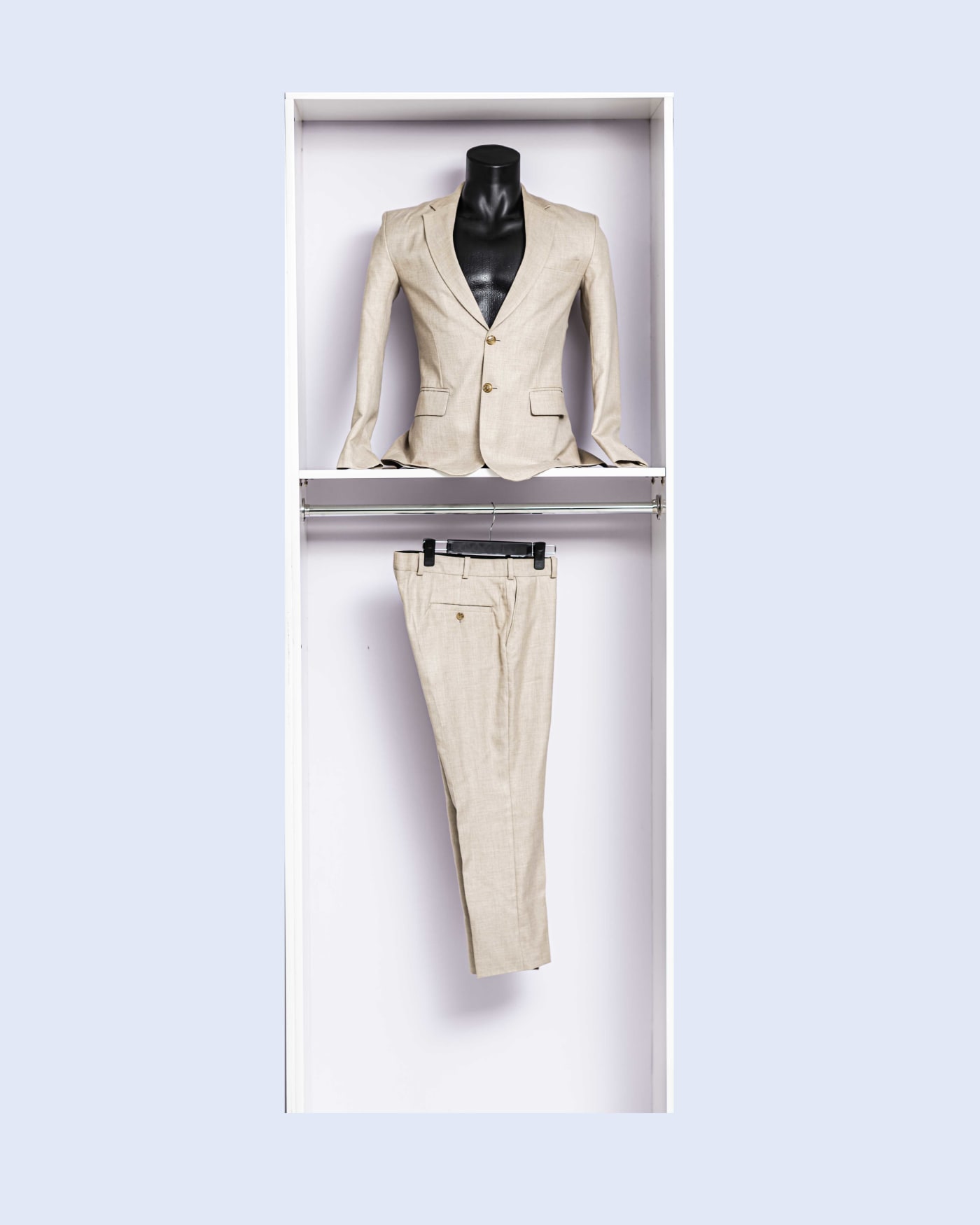 Cream Linen Two-Piece Suit
