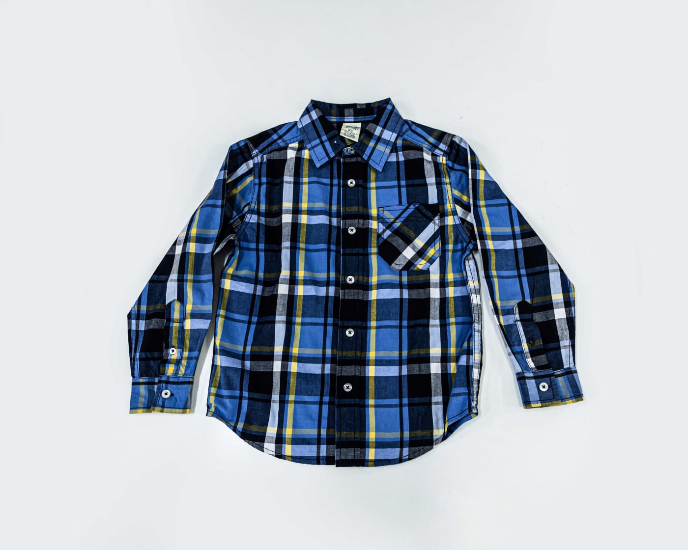 Kids' Blue Tartan Shirt — image 1