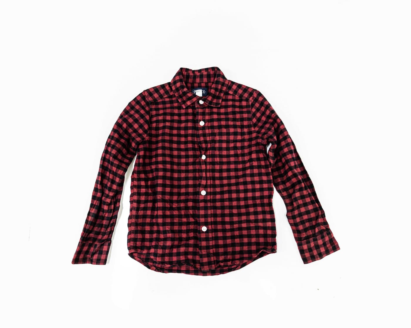 Kids' Red Check Shirt — image 1