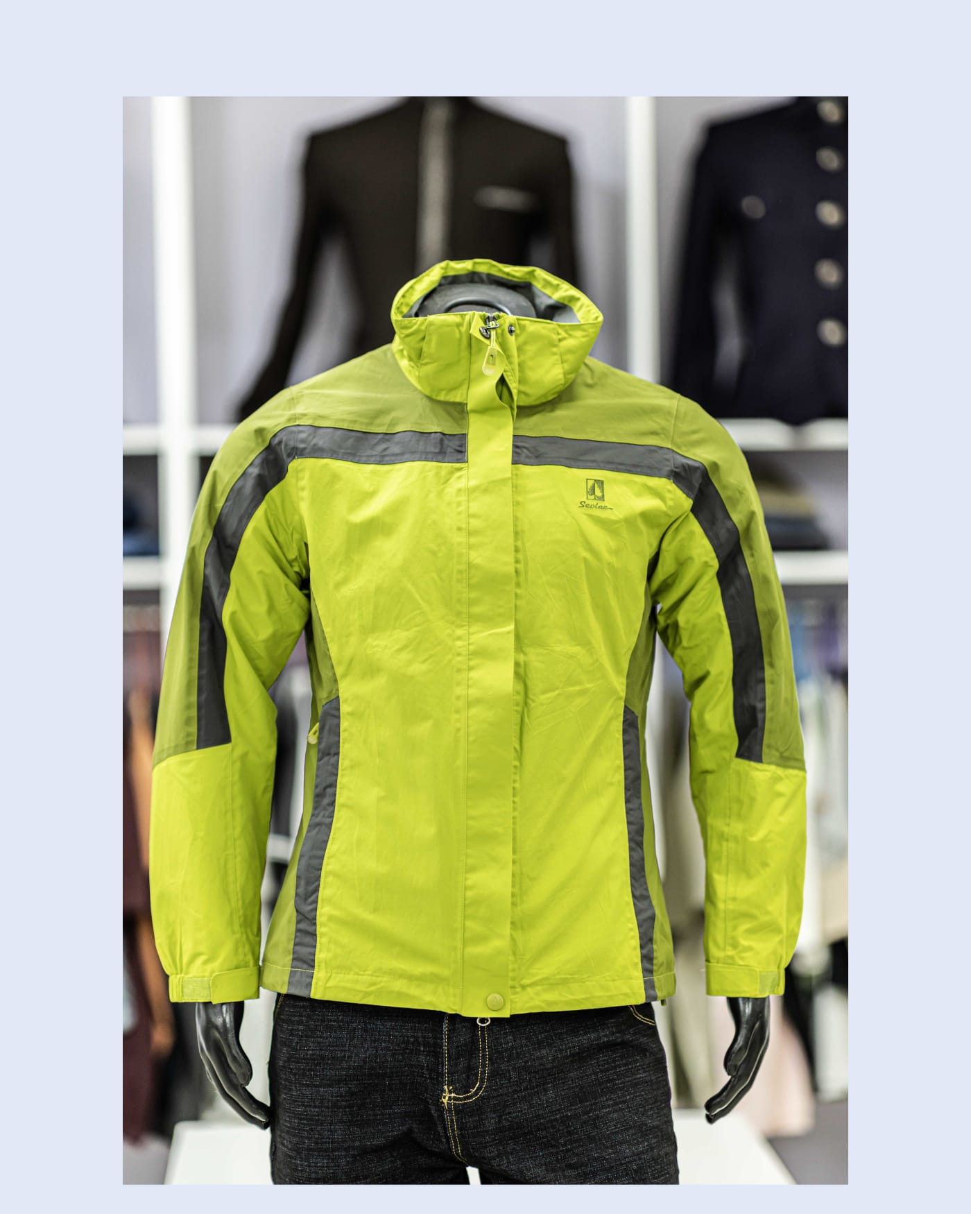 Lime Hooded Technical Jacket — image 1
