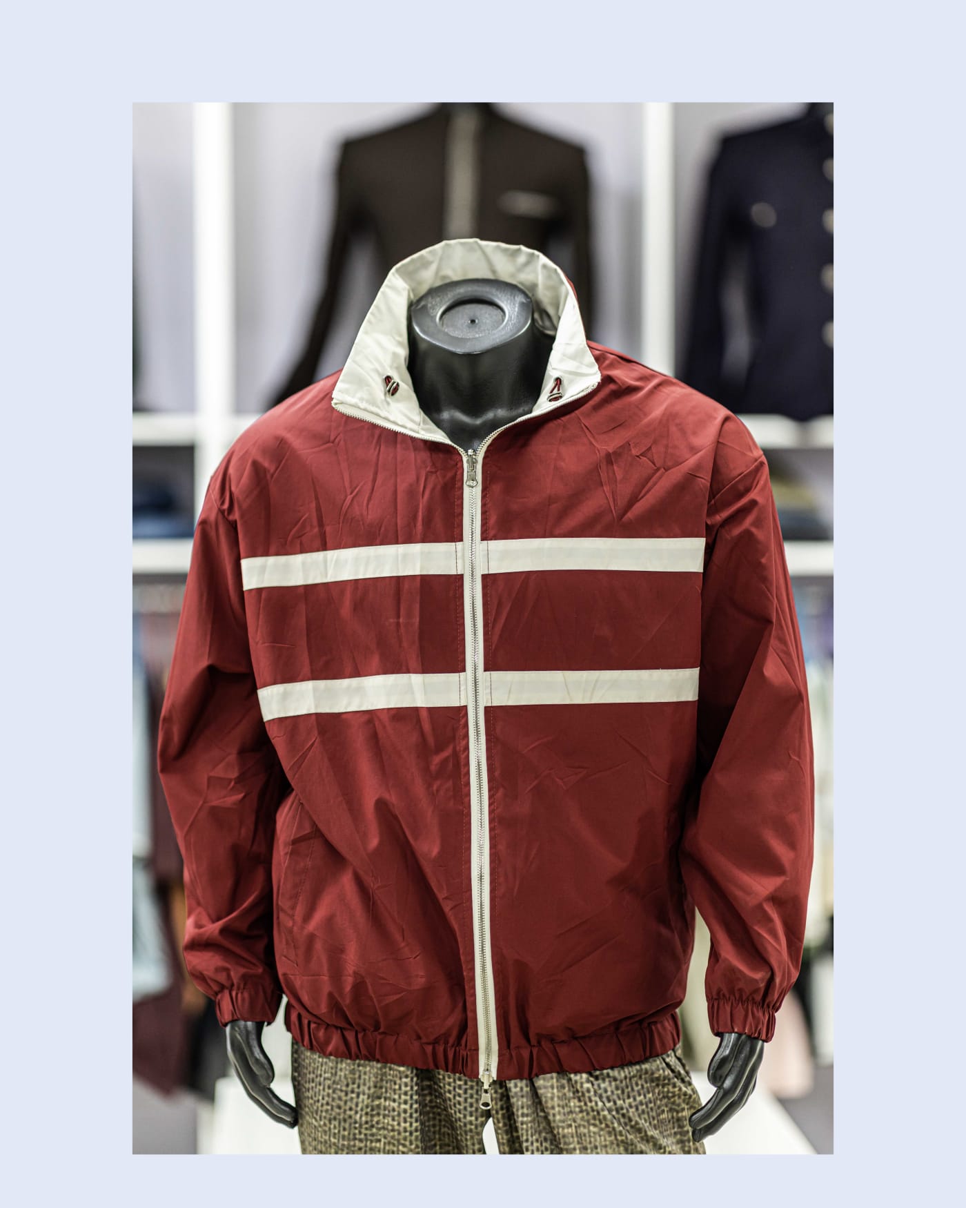 Red & Cream Windbreaker