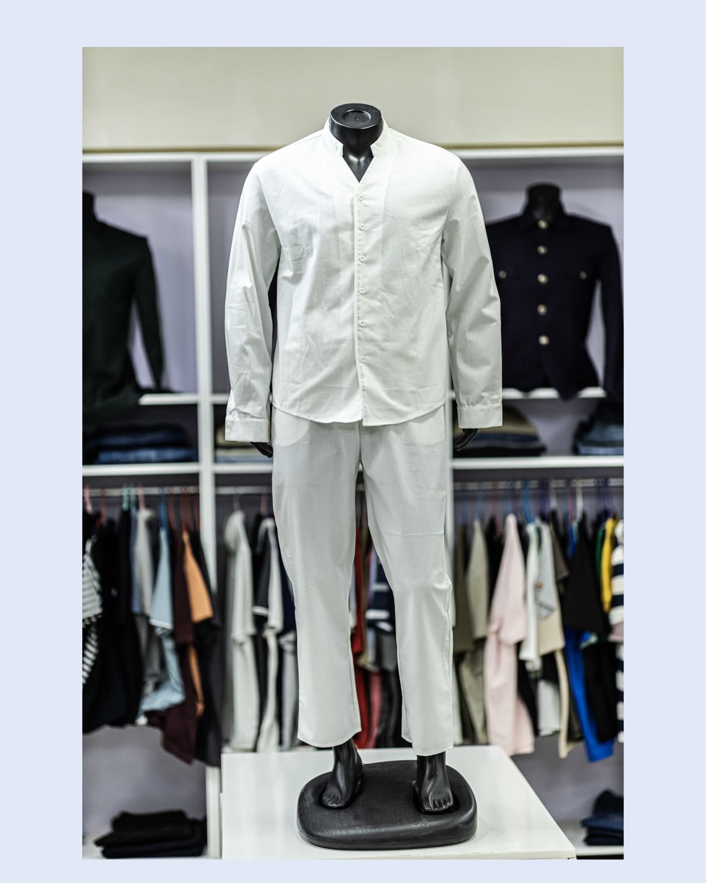 White Long-Sleeve Set